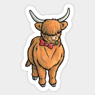 Highland coo Sticker